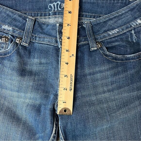 MISS ME STYLE# JP4221R LOW RISE BOOT CUT WOMEN'S BLUE JEANS SIZE 27 - Picture 10 of 16